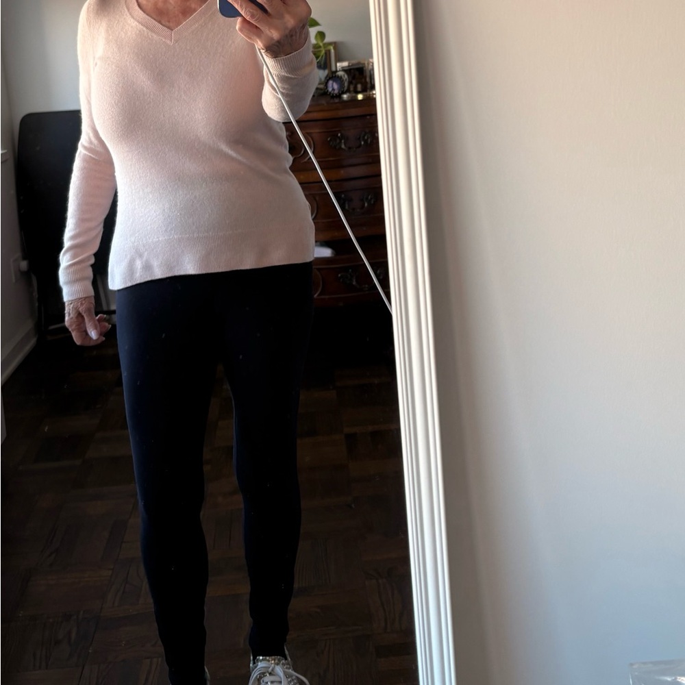 Saks Fifth Avenue Soft Pink Cashmere Sweater